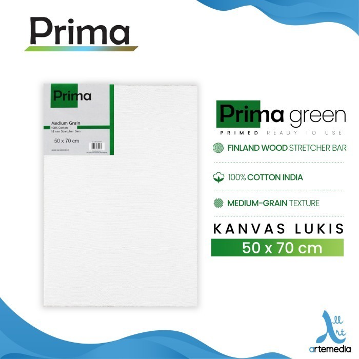 

KANVAS LUKIS PRIMA GREEN 50X70CM COTTON CANVAS