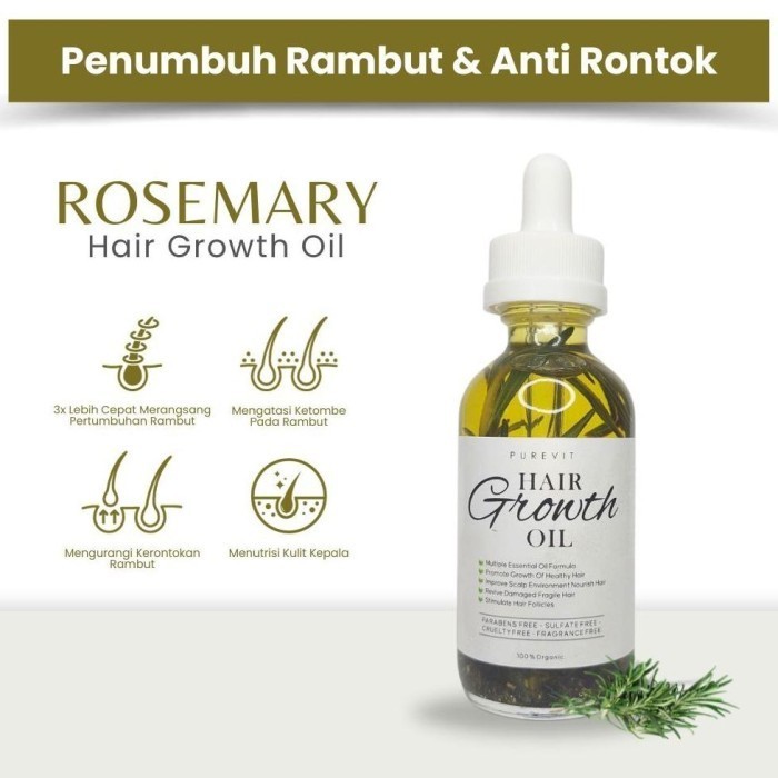 P.Y PUREVIT ROSEMARY HAIR GROWTH OIL HAIR OIL ROSEMARY MINYAK