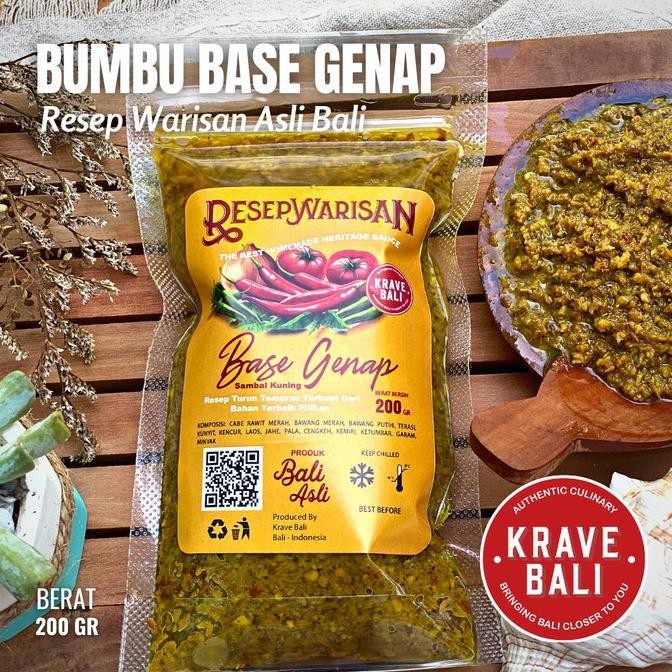 

NEW PRODUK BASE GENAP 200 GR - BUMBU BALI ASLI - KRAVE BALI !!!!!