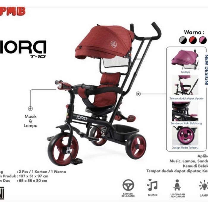 Sepeda Roda Tiga Pmb Iora T-10