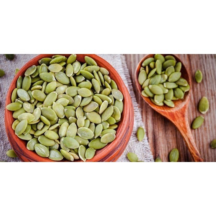 

Pumpkin Seeds Biji Labu Kuning Waluh Kuaci Kupas Siap Makan KILOAN