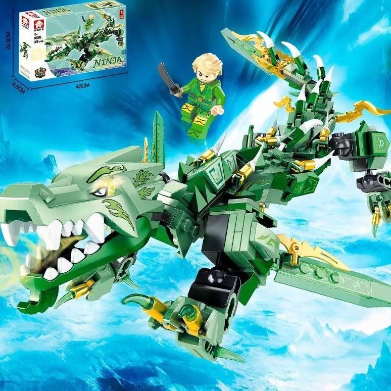 [DISKON] Mainan balok susun ninjago naga besar block ninja dragon minecraft mini action figure kai c