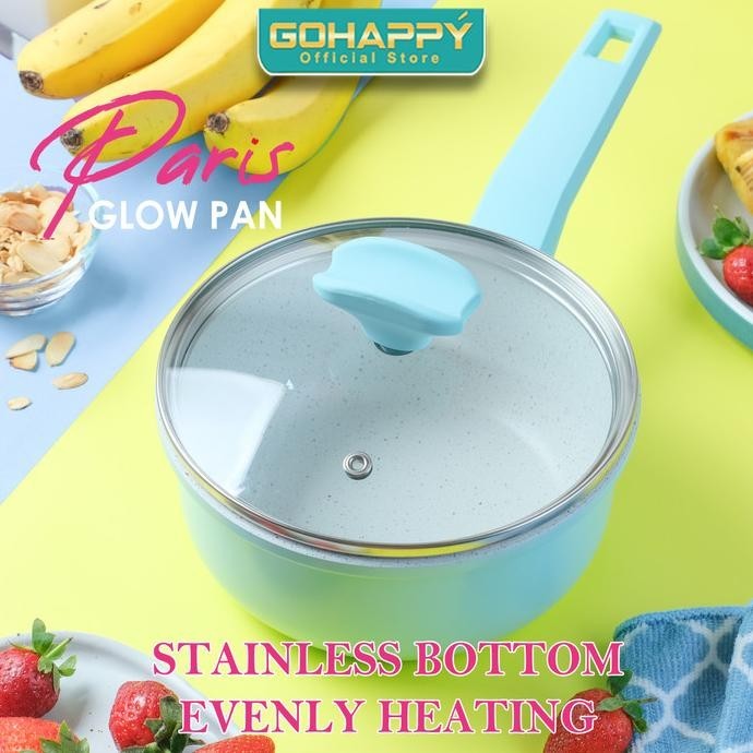 suk SAUCE PAN Panci Paris Gohappy GHP02 MILK GLOW PAN Premium quality