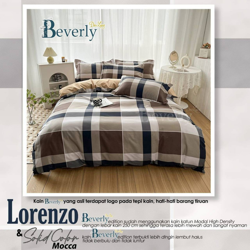 Bedcover & Sprei Premium Katun BEVERLY Motif Lorenzo