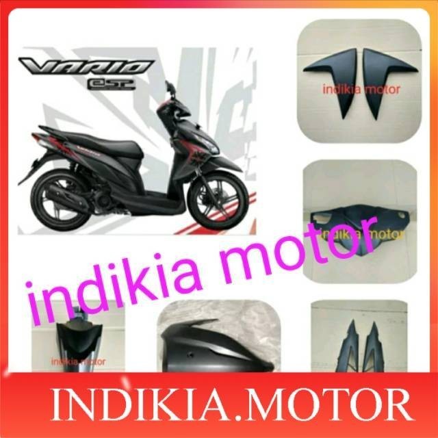Body Full Halus Vario 110 Fi Led Hitam Grey Abu Dop Dof 2015 2016 2017
