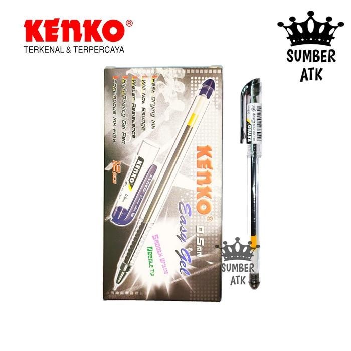 

GEL PEN Easy Gel 0.5 mm KENKO 1 LUSIN 12 PCS Import