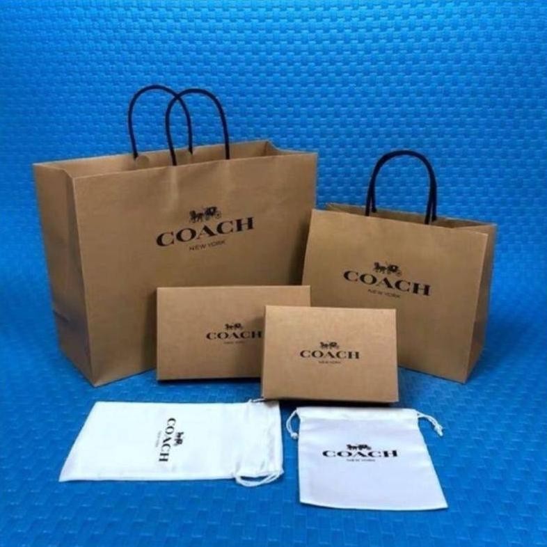 

SPECIAL Coach Paperbag Box Giftbag Accessories Bag (WRAP WITH CARE & Card Box) QV21