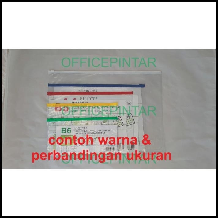 

HOT DEAL ZIPPER POCKET / KANTONG ZIPPER PLASTIK FOLIO / F4