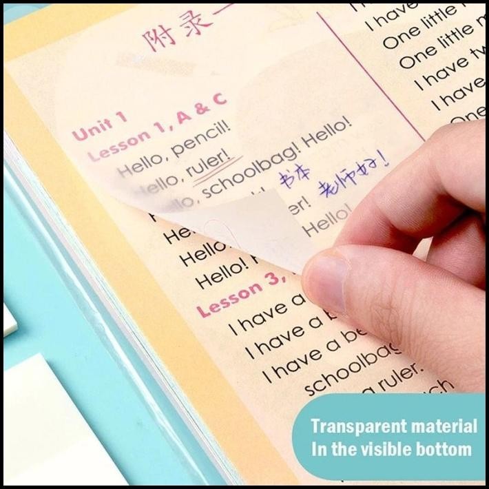 

BEST DEAL STICKY NOTES TRANSPARAN 50 LEMBAR ANTI AIR MEMO / PANMOMO SILKY WHITE !