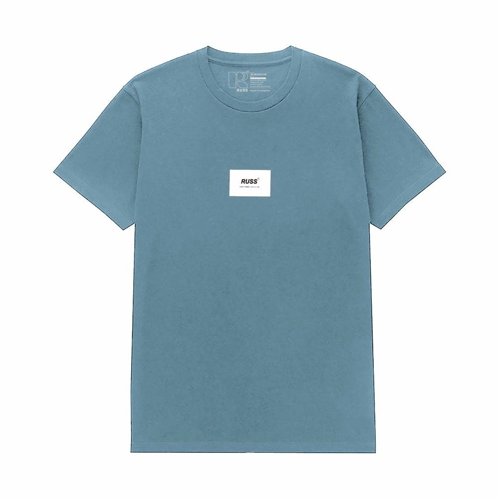 Sale Russ T-Shirt Kaos Pria Microstamp Blue Distro Pria