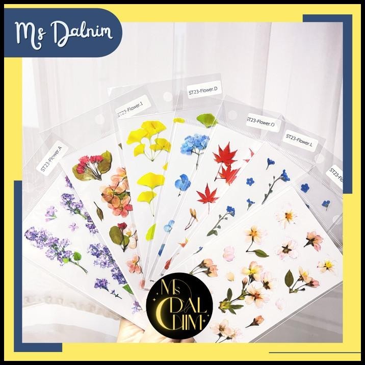 

TERBARU STIKER BUNGA NATURAL TRANSPARAN FLOWER DECO STICKER JOURNAL KOREA ST23 !!!!!!