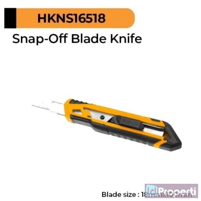 

Ingco HKNS16518 Big Blade 18mm Cutter Besar SK5 Retract Auto Lock ORI