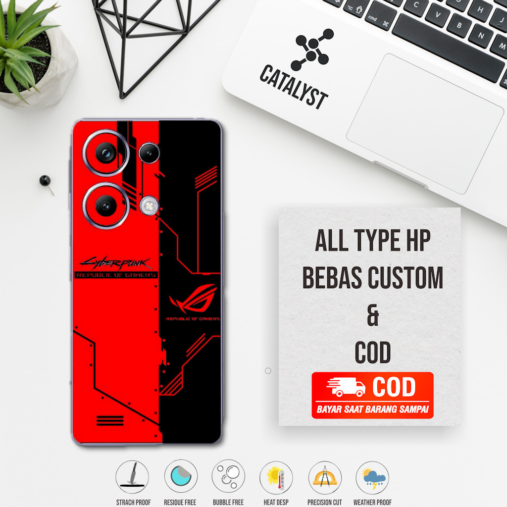 Garskin Skin Poco M6 pro 4G fullbody - Buy 1 Get 2 - cyberpunk Kode G3N6