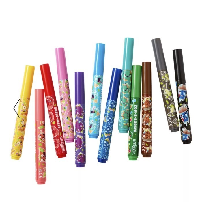 

SALE SMIGGLE - Snack attackers markers pack of 12 spidol scented anak K01