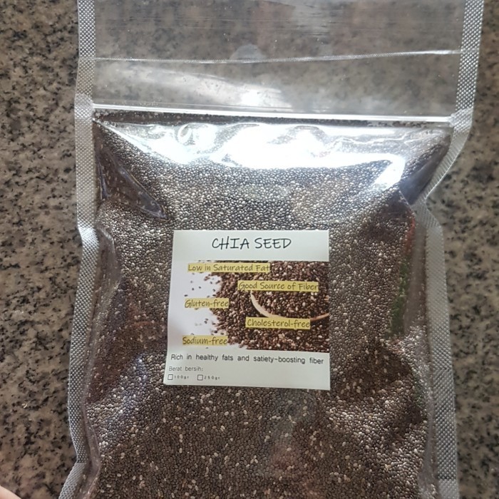 

Biji chia hitam 1kg black chiaseed