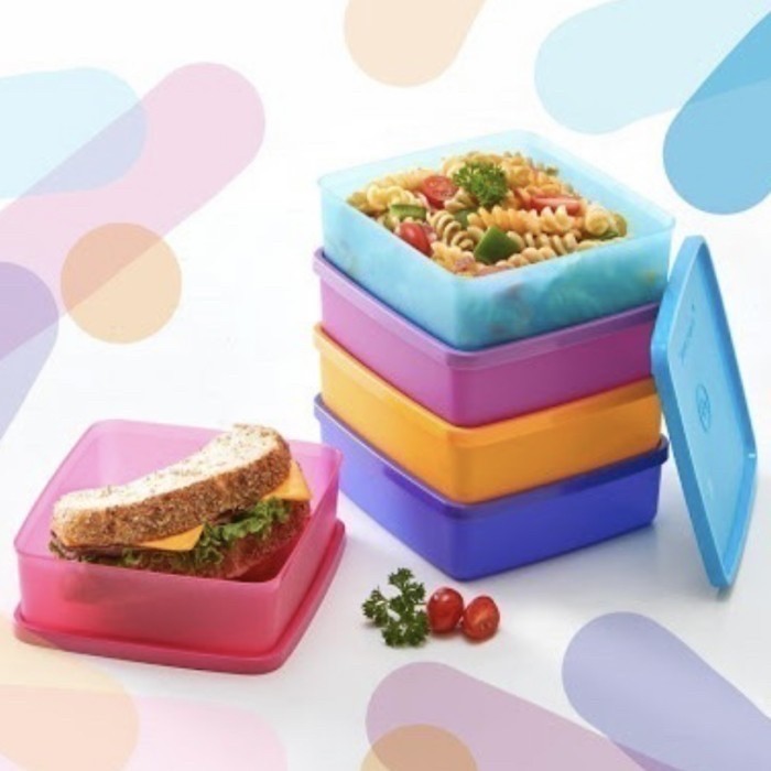 Kotak Makan Tupperware Square Away Lunch Box Tempat Bekal