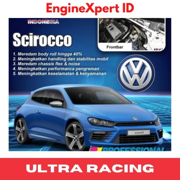 Aksesoris Variasi Ultra Racing Frontbar Strutbar Vw Golf Mk6 Scirocco