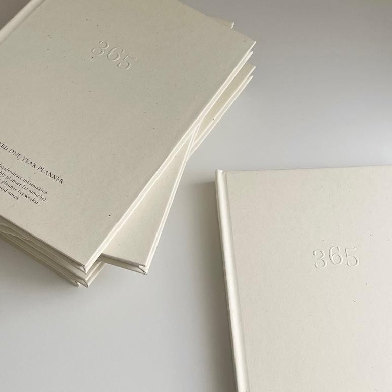 

see-97 365 Undated Planner - Hard Cover with Fabric Book Cover by Keartas Studio Terlaris