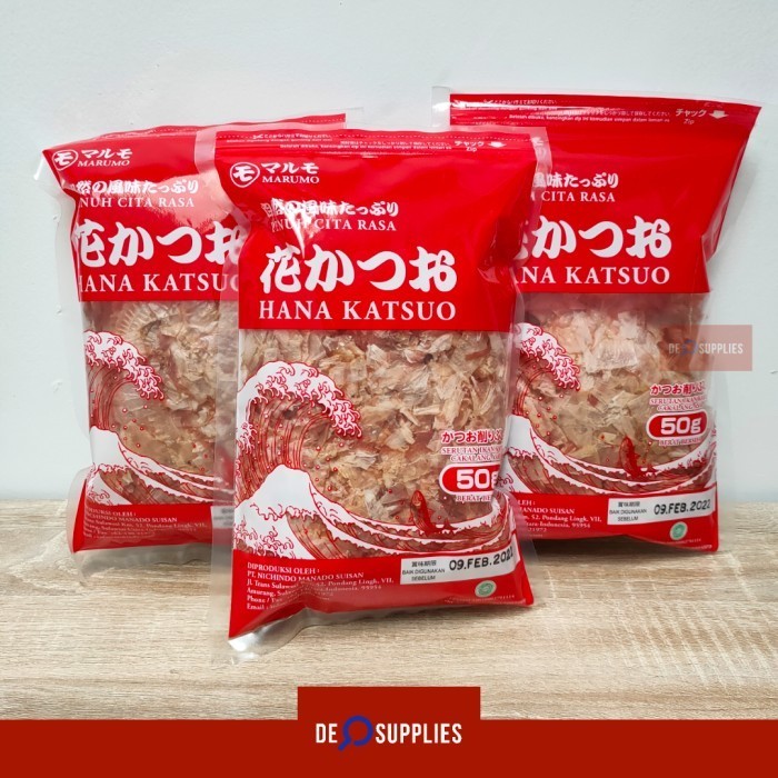 

Marumo Hana Katsuobushi Kezuribushi 50Gr - Serutan Ikan Kayu Cakalang