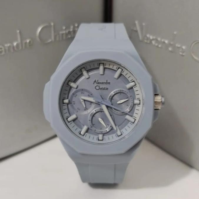 Jam Tangan Pria Alexandre Christie Original AC6590 Grey
