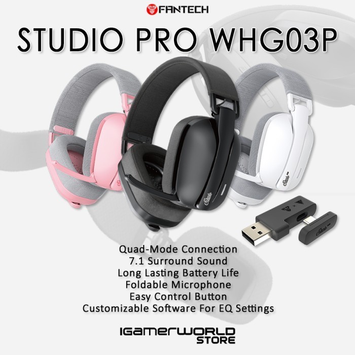 Fantech Studio PRO WHG03P Wireless Bluetooth Headset Gaming