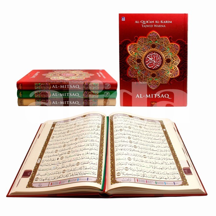 

Alquran Al-Mitsaq Uk Besar A4 Tajwid Warna Al-Quran Mushaf Almitsaq