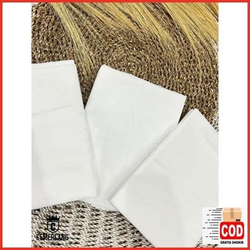 Cuci Gudang Bahan Kain Mori Katun Primissima Primisima Putih Polos Bahan Untuk Batik Jumputan / Tie 