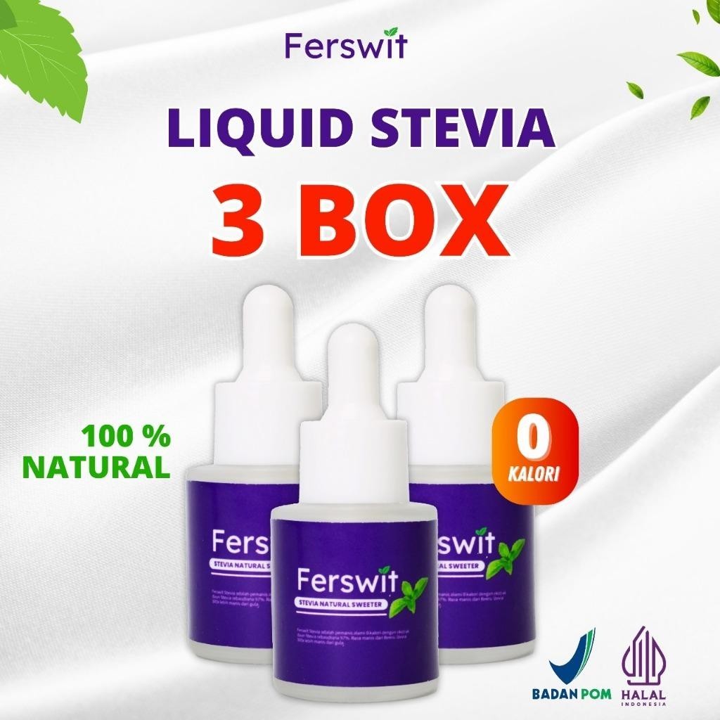 

Ferswit Stevia Cair Murni paket 3 Box Kualitas Terbaik