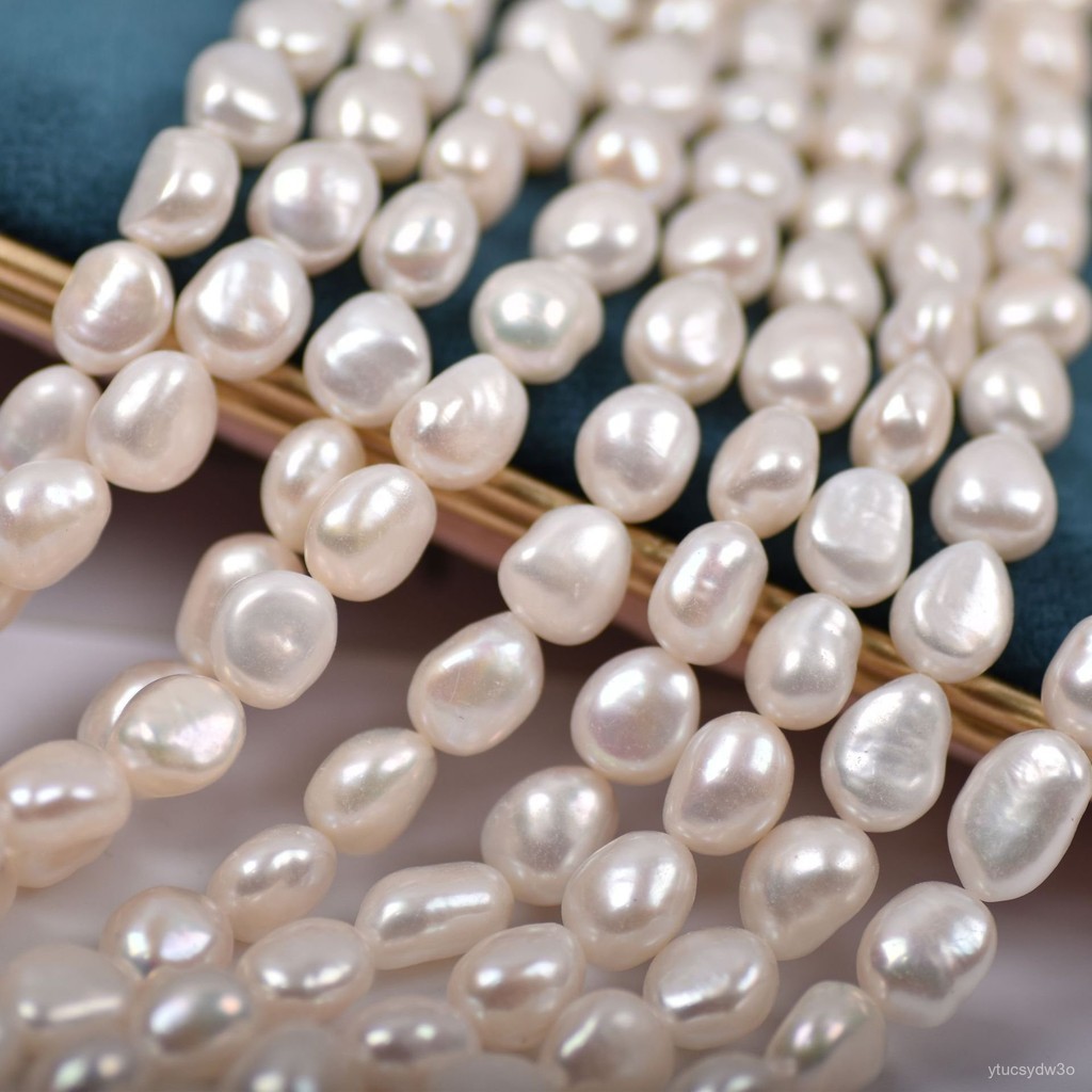 （ytucsydw3o）Kalung Mutiara Barok Alami Produk Setengah Jadi4-12MM Manik-manik Tersebar Berbentuk Khu