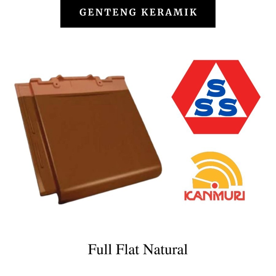 genteng kanmuri Full Flat natural