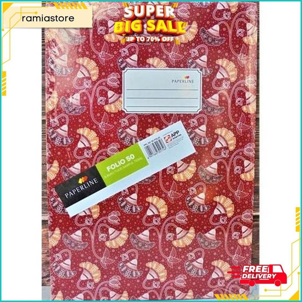 

BUKU FOLIO MERK PAPERLINE HARD COVER ISI 50 LEMBAR GRATIS ONGKIR