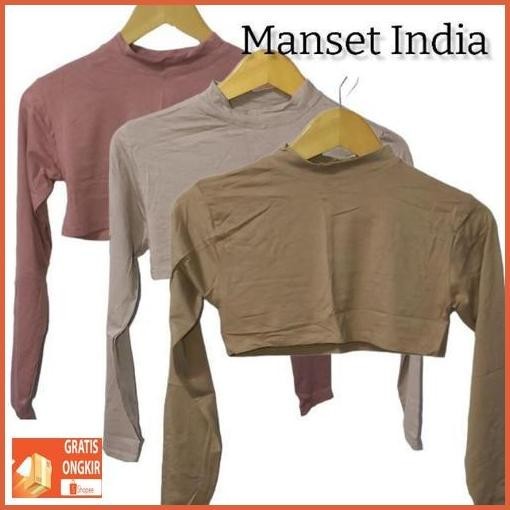 Tarbaru Manset India Crop Top/Manset Uniqlo Kaos Premium Jaminan Original