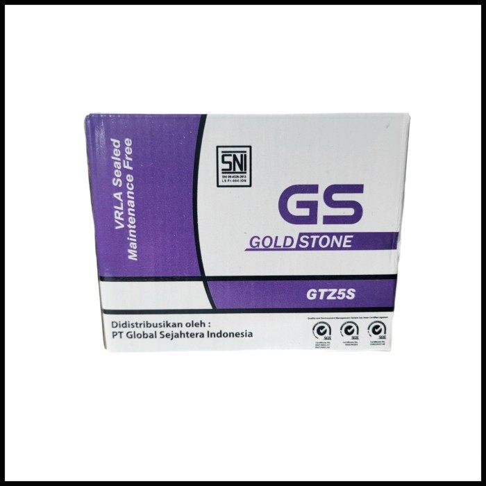 Aki Motor Megapro Gtz5S Gs Y Accu Kering