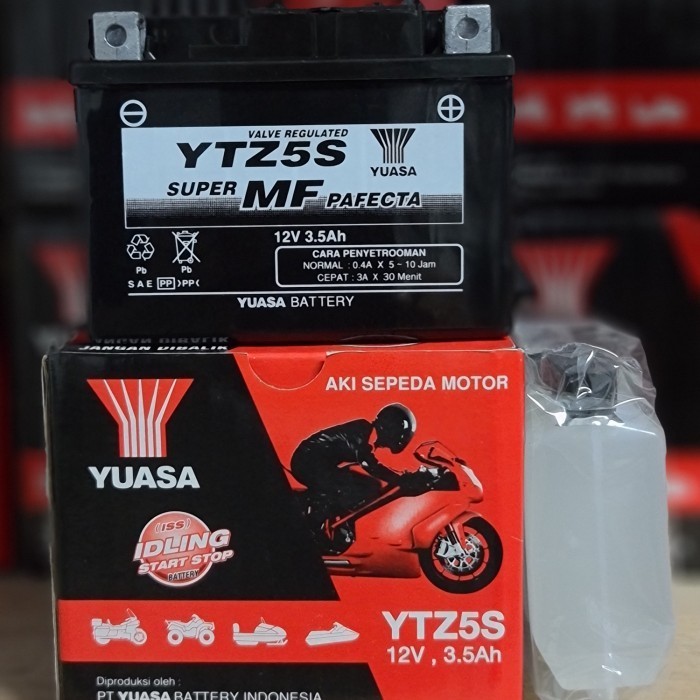 Aki Motor Yamaha Xeon, Byson Ytz5S Yuasa Aki Kering