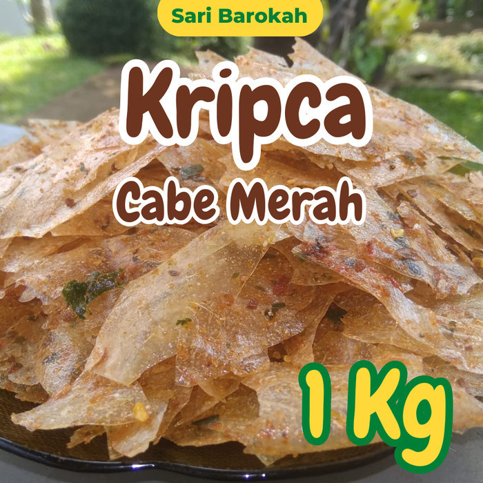 

Kripik Kaca Kripca Kripik Beling Ukuran 1 Kg Rasa Cabe Merah