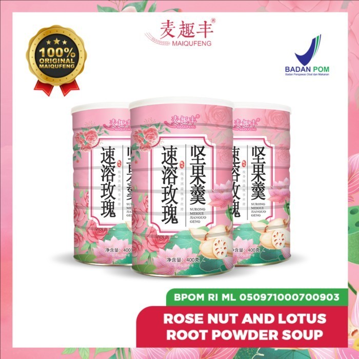 

Oufen Lotus Root Powder Maiqufeng Bpom Ri - Rose Collagen