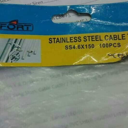 

Kabel Ties Stainless Steel 4,6Mm X 15Cm Fort