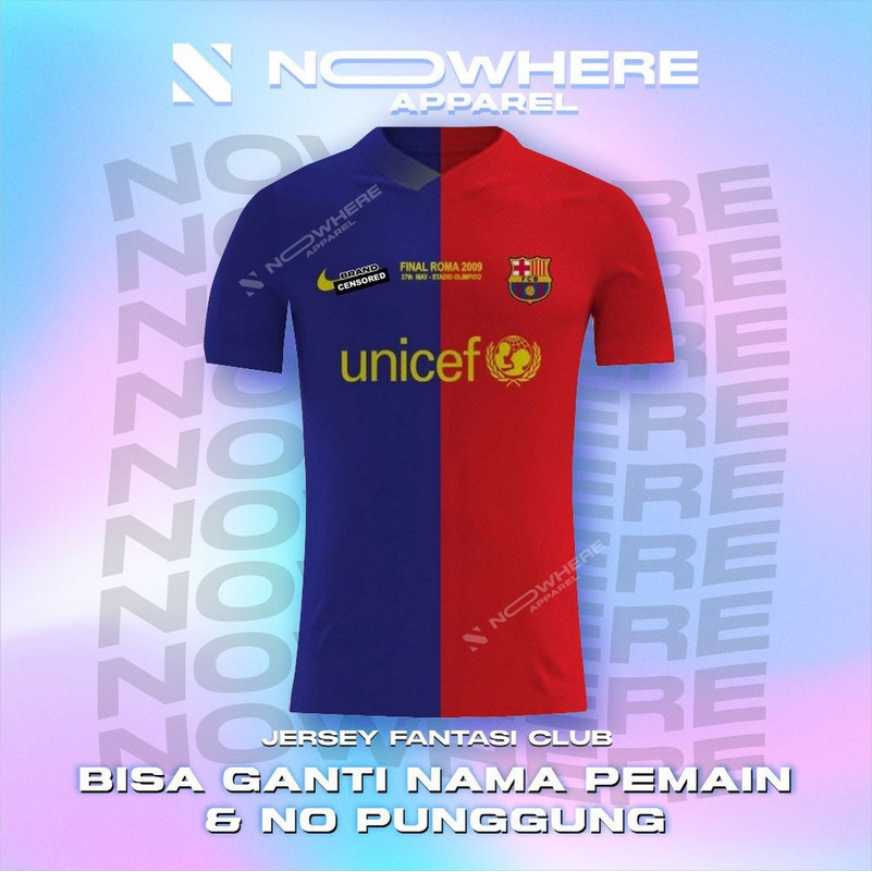 JERSEY barcelona final UCL 2008 2009