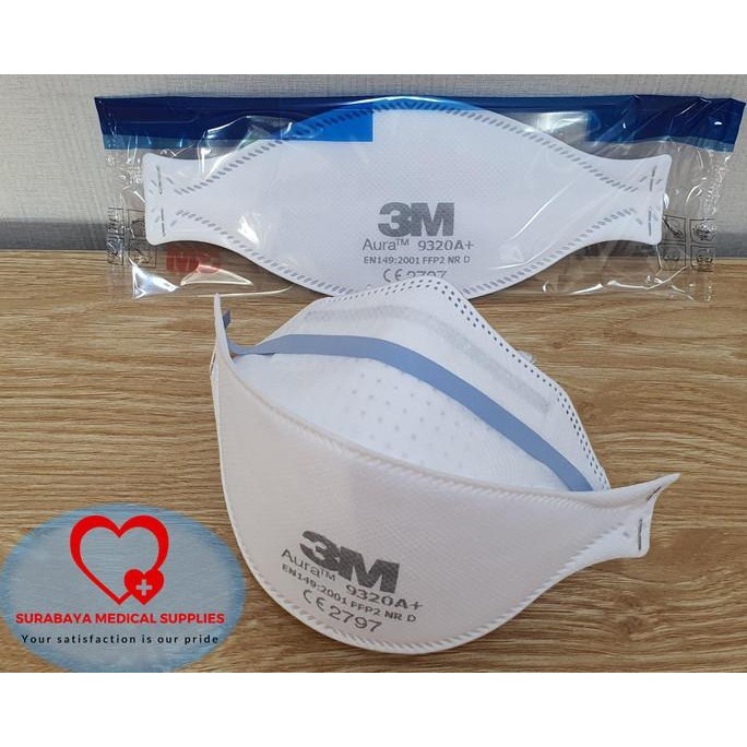 TERMURAH - MASKER 3M Aura 9320A+ FFP2 setara N95 BOX ISI 20 pcs ORI BARU