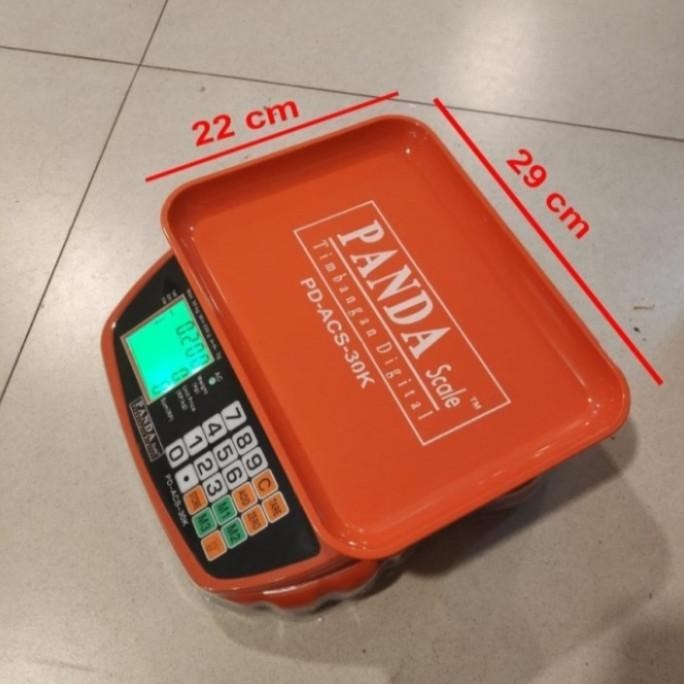 [Bisa Cod] Timbangan Digital Panda 30Kg Timbangan Laundry,Buah,Sayur,Dan Barang