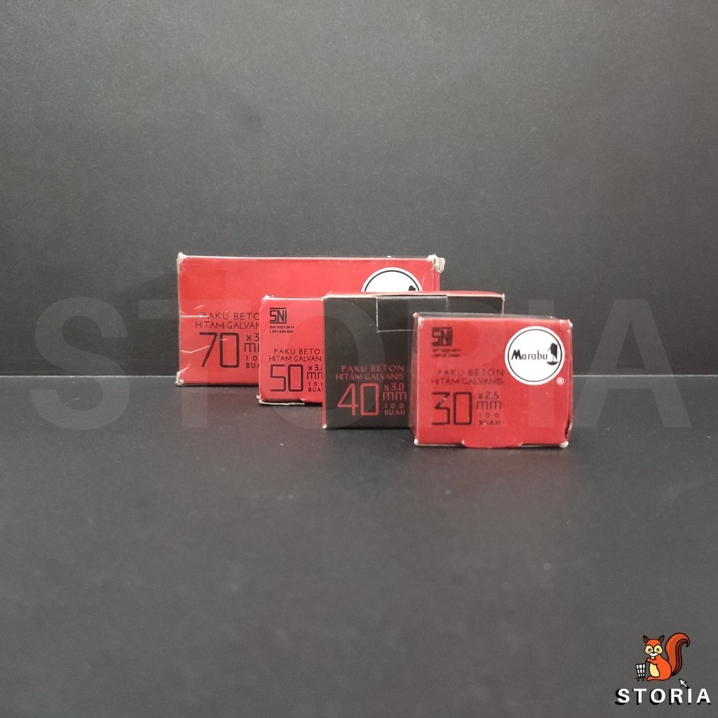 PAKU BETON 2.5, 3, 4, 5, 7cm HITAM MURAH BERKUALITAS (ECER)