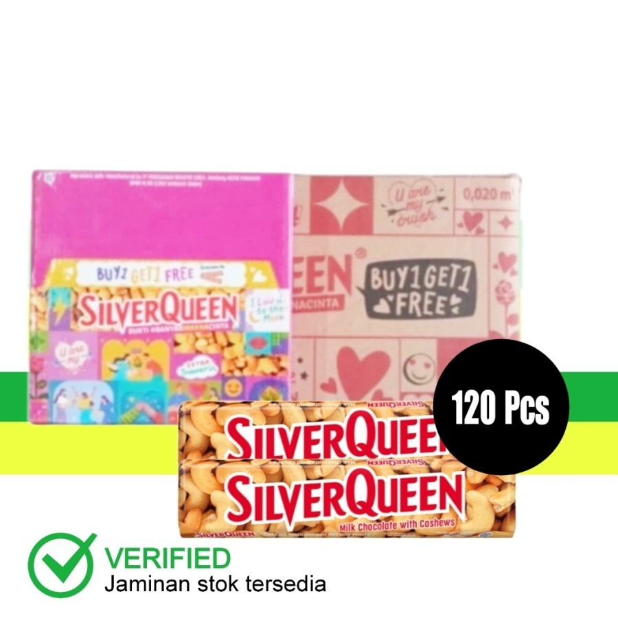 Silverqueen Buy 1 Get 1 Cashews 58 g - karton