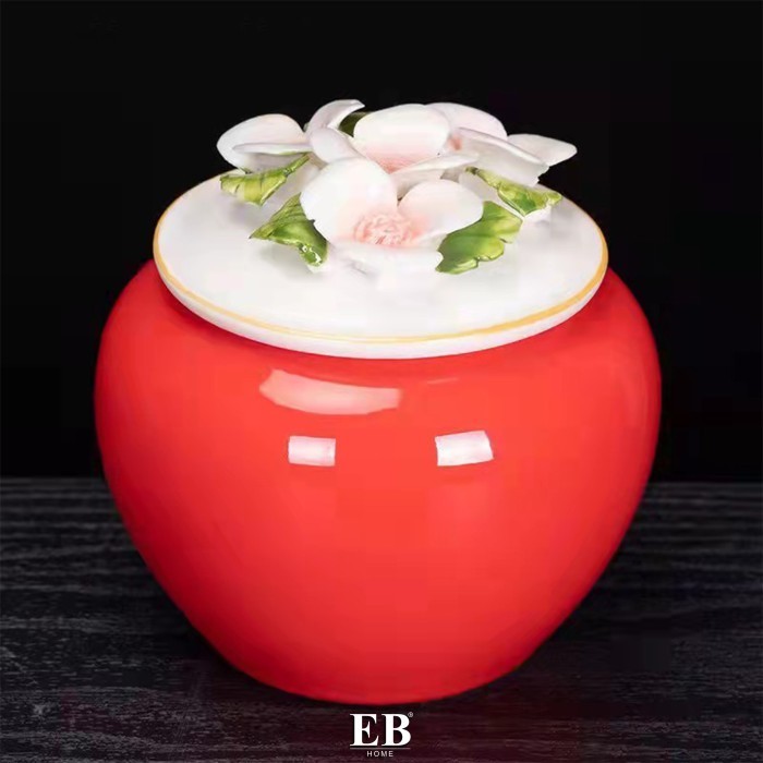 Gra Ceramic Mini Jar Spices Tea Leaves Pot Pajangan Guci Mini Cantik Viral