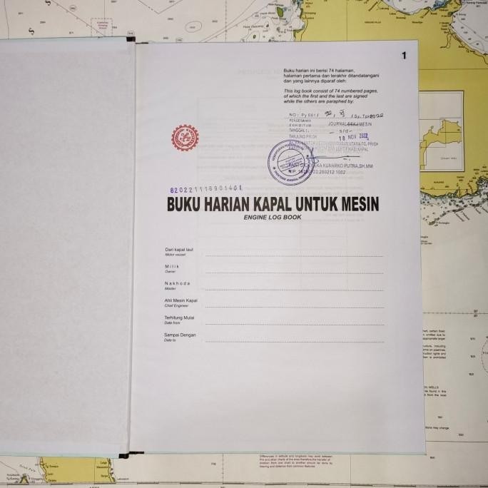 [New] Buku Harian Kapal Untuk Mesin / Engine Log Book / Buku Jurnal Mesin