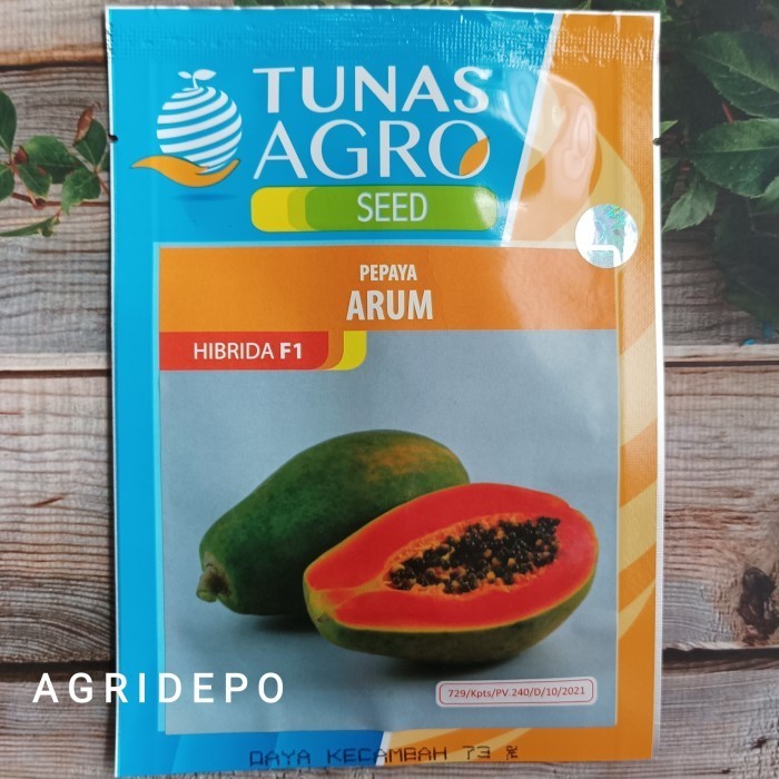 Pepaya Hawaii Arum Pepaya Hibrida Tunas Agro 1Gr