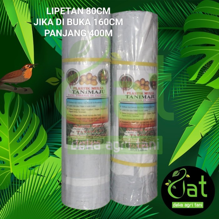 Plastik Mulsa Hitam Perak "Tani Maju" 80/160 Cm X 400 M