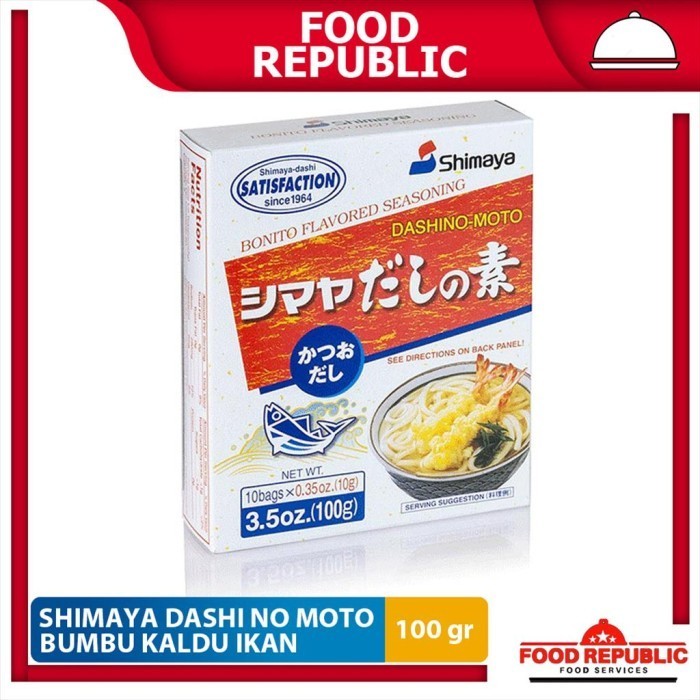 

Shimaya Dashino Moto Funmatsu 100 Gr - Bumbu Kaldu Ikan Shimaya