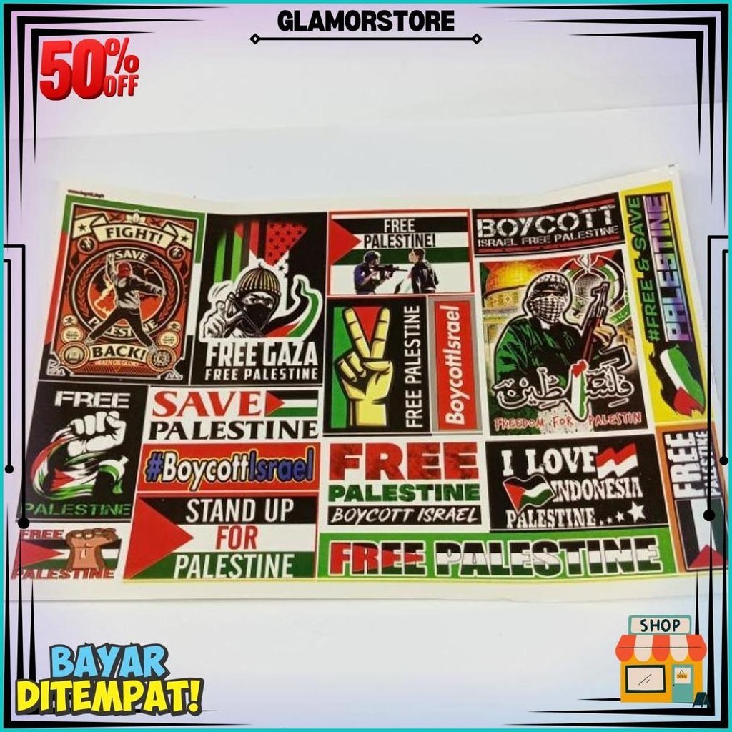 

1 Lembar Stiker Palestina Merdeka Ukuran 2717 Cm Random Gratis Ongkir