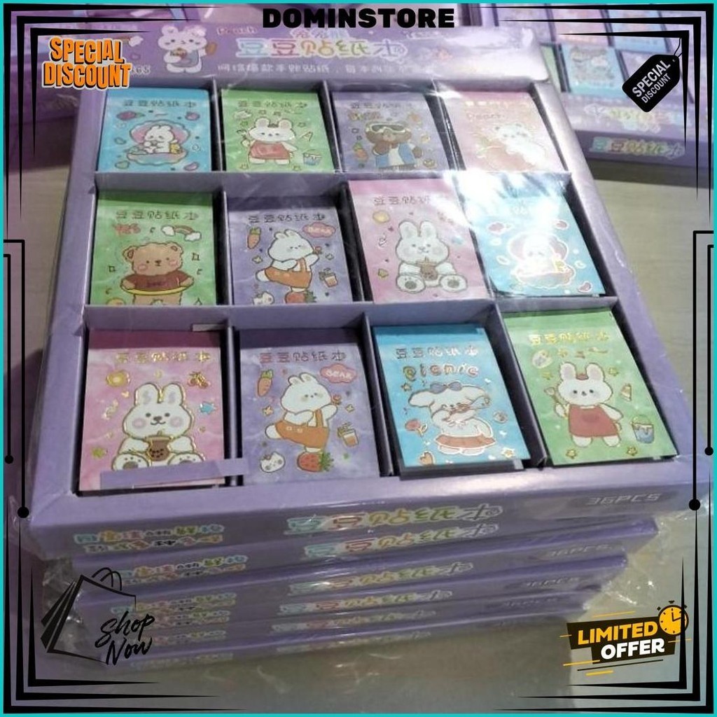 

Book Stiker Kartun Mini Lucu Isi 24 Lembar Best Seller