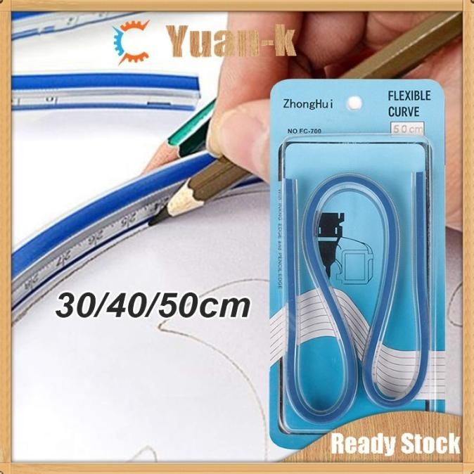 

50cm Penggaris Jahit Lentur Pola Lengkung Flexible Curve Ruler CT-50